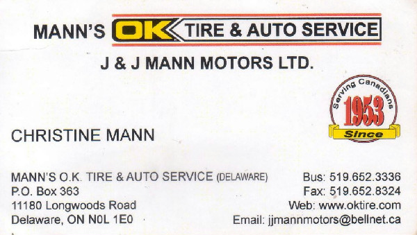 Mann's OK Tire