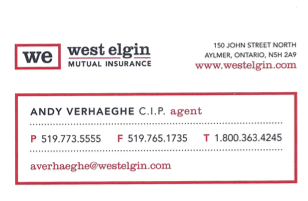 Andre M Verhaeghe, Agent - West Elgin Mutual Insurance Group